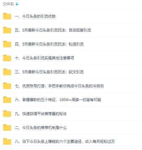 图片[2]-今日头条引流技术2.0，打造爆款稳定引流的玩法视频教程-课程网