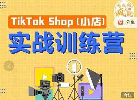 图片[1]-疯人院《TIKTOK SHOP小店实战训练营》海外小店带货，从0到1掌握TK小店运营-课程网
