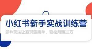 龟课-小红书新手实战训练营,轻松玩转小红书月赚过万-课程网