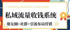私域流量收钱系统课程(朋友圈+社群+引流布局营销)12节课完结-课程网