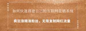 封神学员特训营:快速搭建自己的互联网营销系统,疯狂涨精准粉丝,无限复制网红流量-课程网