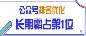 公众号排名优化精准引流玩法,长期霸占第1位被动引流(外面收割价5000-8000!)-课程网