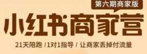 贾真-小红书商家营第6期商家版,21天带货陪跑课,让商家丢掉付流量-课程网