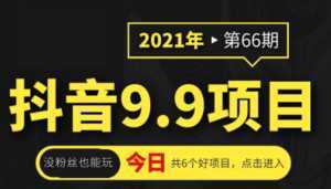 抖音9.9课程项目,没粉丝也能卖课,一天300+粉易变现-课程网