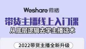 大木子·带货主播线上入门课，从底层逻辑去学主播话术-课程网