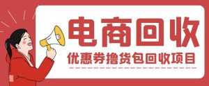 外面收费388的电商回收项目,一单利润100+-课程网