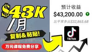 2022抖音国际版Tiktok赚钱项目:每天上传一个视频就轻松月入$43200-课程网