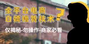 外面收费2980的全平台电商白嫖撸货技术(仅揭秘勿操作-商家防范必看)-课程网