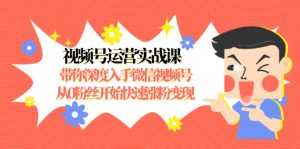 视频号运营实战课,带你深度入手微信视频号1.0,从0粉丝开始快速涨粉变现-课程网