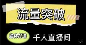 直播运营实战视频课,助你打造千人直播间(14节视频课)-课程网